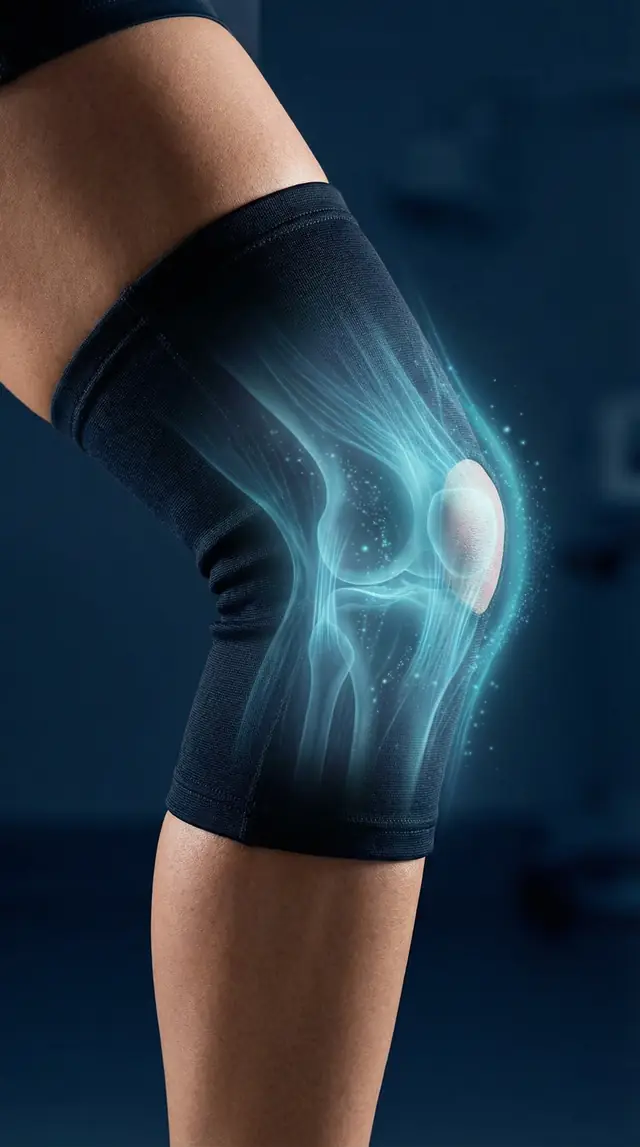 Athletic joint with healing visualization for recovery peptides