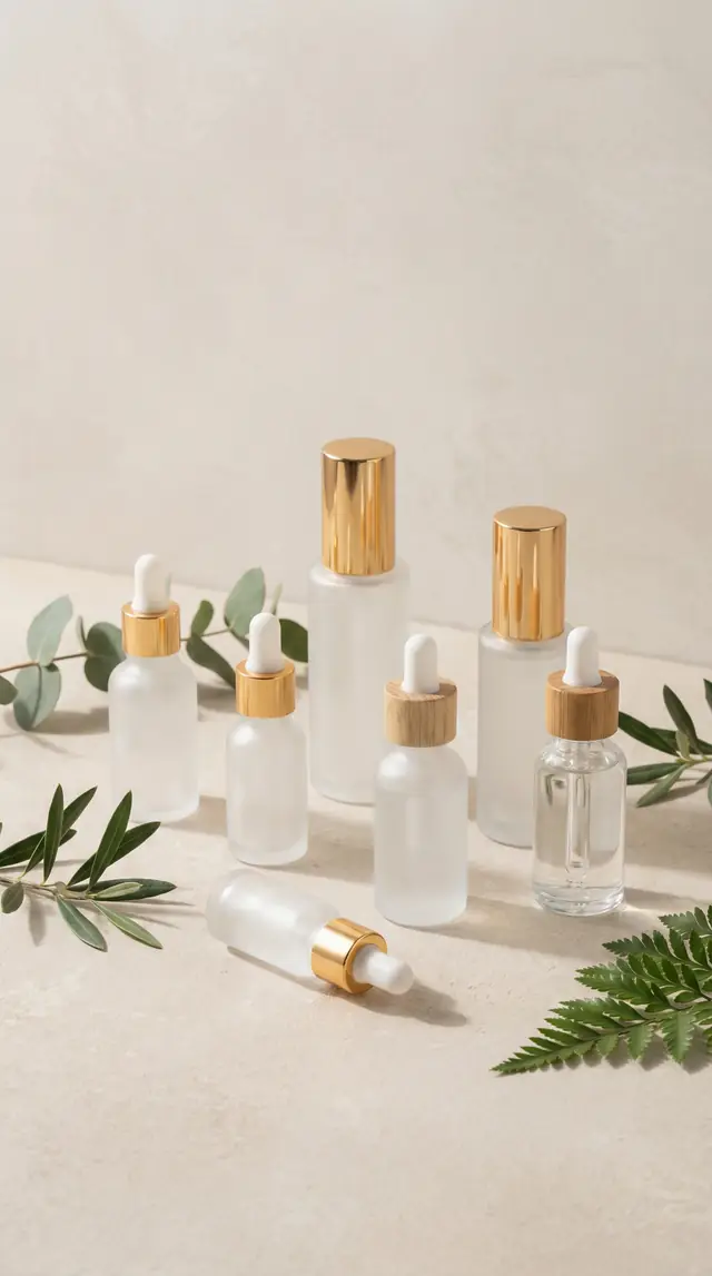 Peptide serum bottles for skin care category