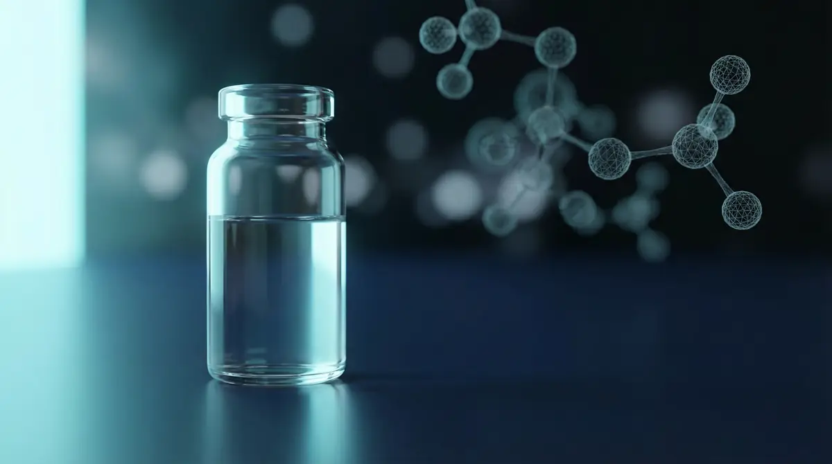 BPC-157 peptide vial in laboratory setting