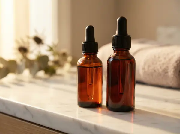 Copper peptide serum dropper bottle